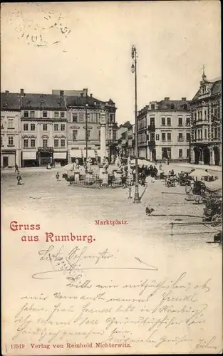 Ak Rumburk Rumburg Region Aussig, Marktplatz