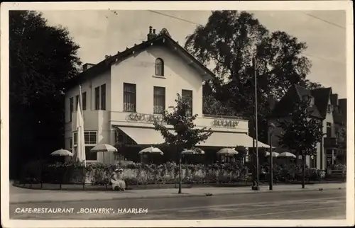 Ak Haarlem Nordholland, Cafe Restaurant Bolwerk