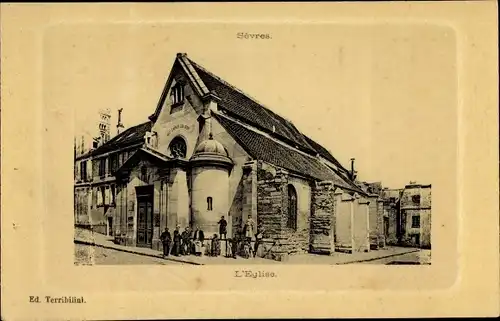 Ak Sèvres Hauts de Seine, L'Eglise