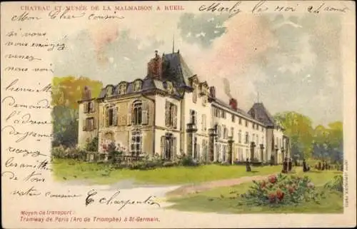 Künstler Ak Rueil Hauts-de-Seine, Chateau et Musee de la Malmaison a Rueil