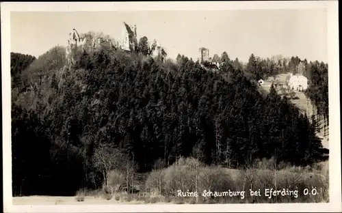 Ak Eferding in Oberösterreich, Ruine Schaumburg