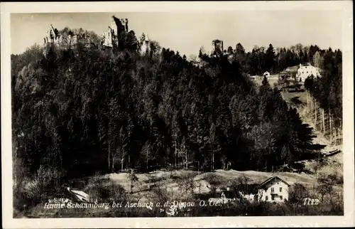 Ak Aschach an der Donau Oberösterreich, Ruine Schaumburg