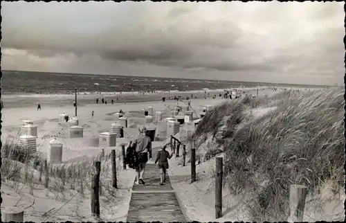 Foto Ak Baltrum, Weg zum Strand