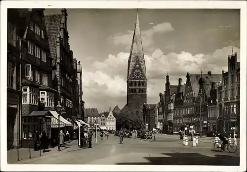 Ak Lüneburg in Niedersachsen, Am Sande, Johanniskirche