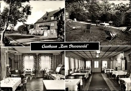 Ak Langenrehm Emsen Rosengarten in Niedersachsen, Gasthaus Zum Stuvenwald