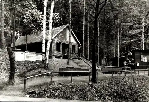Ak Waschleithe Grünhain Beierfeld im Erzgebirge, Herkules Frisch Glück, Lehr- u. Schaubergwerk