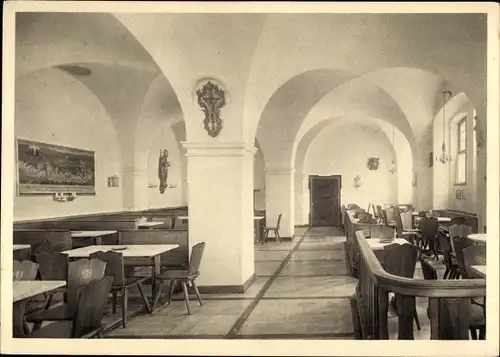 Ak Würzburg am Main Unterfranken, Bürgerspital zum heiligen Geist, Trinkstube, Eingang