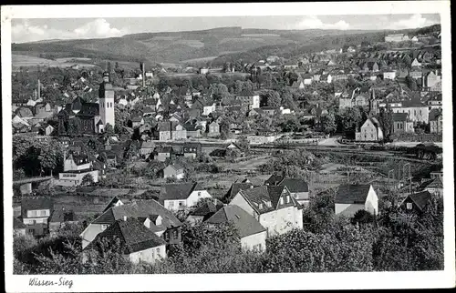 Ak Wissen an der Sieg Westerwald, Panorama