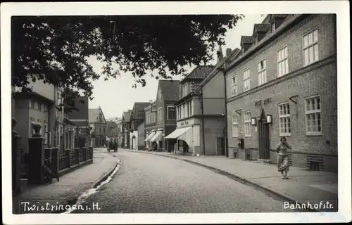 Foto Ak Twistringen Niedersachsen, Bahnhofstraße, Postamt