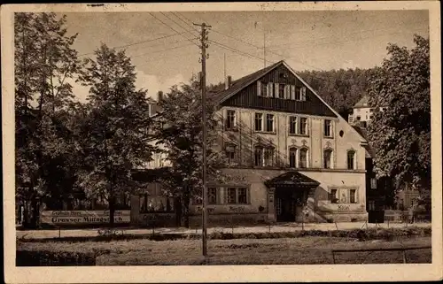 Ak Oberschlema Bad Schlema im Erzgebirge, Erzgebirgischer Hof