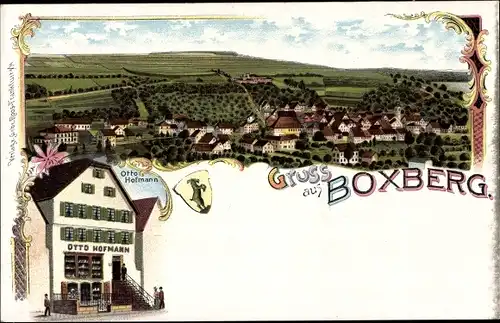 Litho Boxberg in Baden, Blick auf den Ort, Handlung