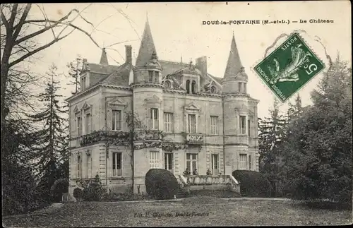 Ak Doué la Fontaine Maine et Loire, Le Chateau