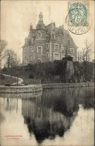 Ak Crevecoeur Seine et Marne, Le Chateau