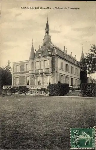 Ak Chartrettes Seine et Marne, Le Chateau