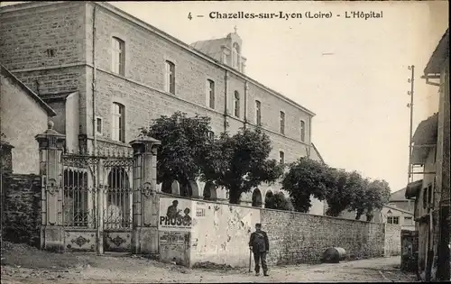 Ak Chazelles sur Lyon Loire, L'Hôpital