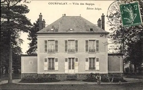 Ak Courpalay Seine et Marne, Villa des Sapins