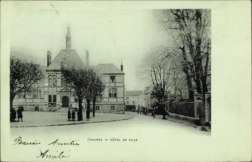 Ak Chaumes Seine et Marne, Hotel de Ville
