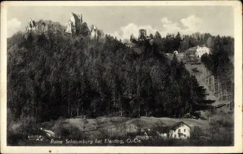 Ak Eferding in Oberösterreich, Ruine Schaumburg