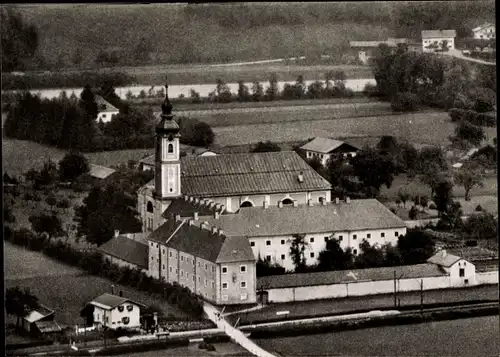 Ak Reisach Oberaudorf in Oberbayern, Karmelitenkloster, Luftbild