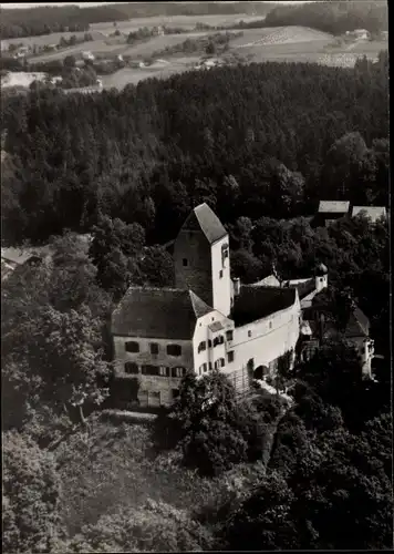 Ak Grafing bei München in Oberbayern, Schloss Elkofen, Fliegeraufnahme
