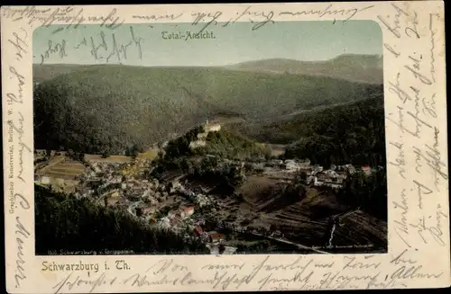 Ak Schwarzburg in Thüringen, Panorama