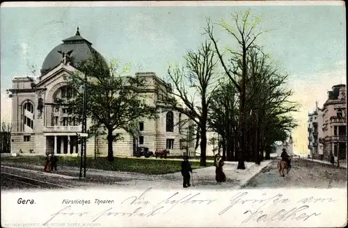 Ak Gera in Thüringen, Fürstliches Theater