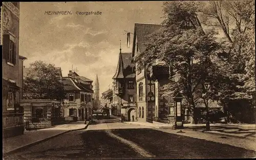 Ak Meiningen in Thüringen, Georgstraße