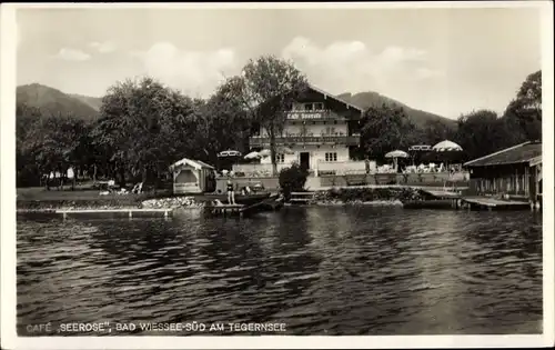 Ak Bad Wiessee in Oberbayern, Cafe Seerose, Ringseeweg 72 1/2