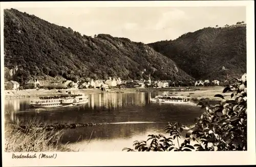 Ak Brodenbach an der Terrassenmosel, Moselpartie, Salondampfer