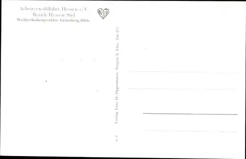 Ak Grünberg in Hessen, Walderholungsstätte