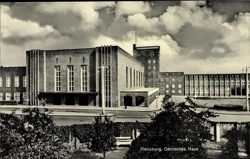 Ak Flensburg in Schleswig Holstein, Deutsches Haus