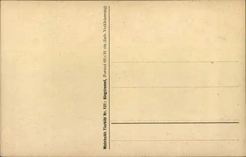 Künstler Ak Singdrossel, Meinholds Tierbild Nr 121