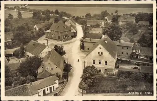 Ak Arzberg in Sachsen, Blick auf den Ort