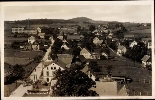 Ak Spitzkunnersdorf Leutersdorf Oberlausitz, Totalansicht der Ortschaft