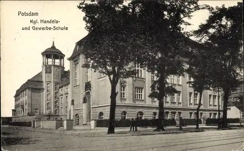 Ak Potsdam in Brandenburg, Kgl. Handels und Gewerbeschule