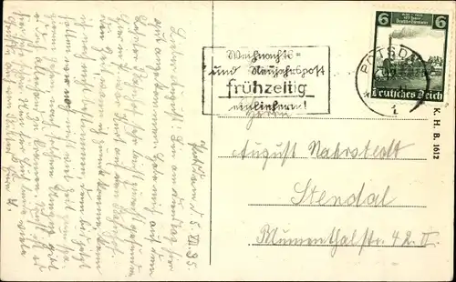 Ak Potsdam in Brandenburg, Kgl. Handels und Gewerbeschule