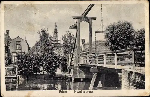 Ak Edam Volendam Nordholland, Kwakelbrug