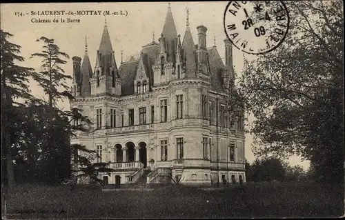 Ak Saint Laurent du Mottay Maine-et-Loire, Chateau de la Barre