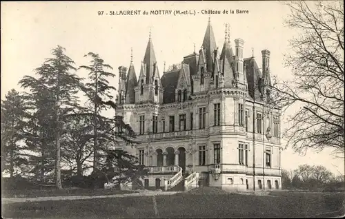 Ak Saint Laurent du Mottay Maine-et-Loire, Chateau de la Barre