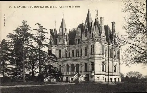Ak Saint Laurent du Mottay Maine-et-Loire, Chateau de la Barre