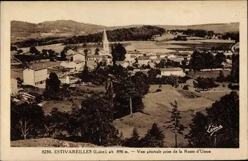 Ak Estivareilles Loire, Gesamtansicht