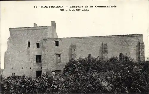 Ak Montbrison Loire, Chapelle de la Commanderie