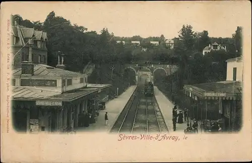 Ak Ville d'Avray Sèvres Hauts de Seine, La Gare
