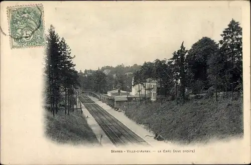 Ak Ville d'Avray Sèvres Hauts de Seine, La Gare