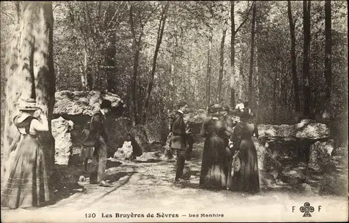 Ak Sèvres Hauts de Seine, Les Bruyeres, Les Menhirs