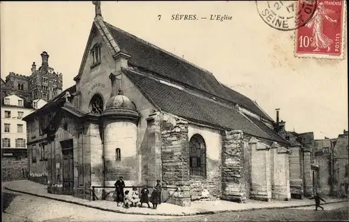 Ak Sèvres Hauts de Seine, L'Eglise
