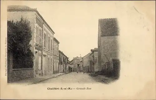 Ak Chalifert Seine et Marne, Grande Rue