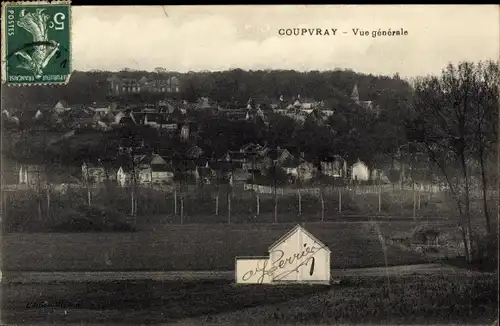 Ak Coupvray Seine et Marne, Vue generale