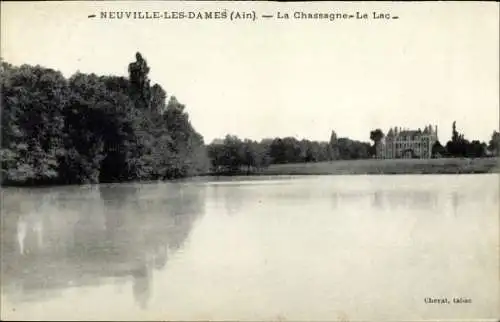 Ak Neuville les Dames Ain, La Chassagne, Le Lac