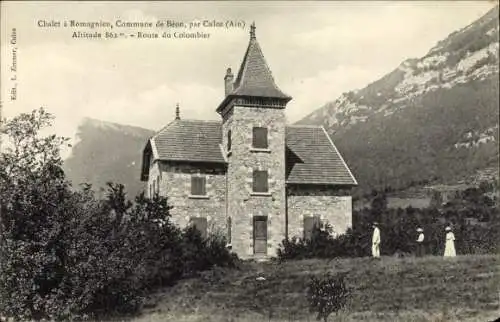 Ak Béon Ain, Route du Colombier, Chalet a Romagnieu